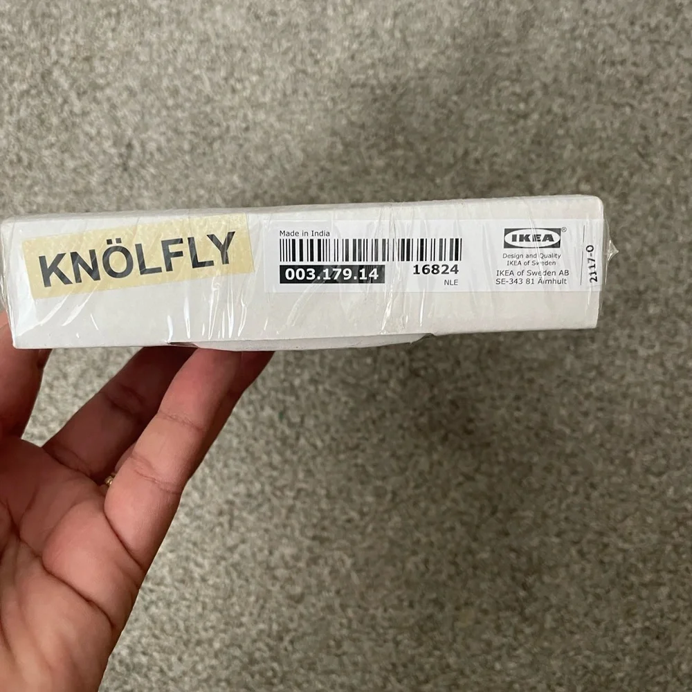 COPY - NIP Ikea Knolfly Pair White Curtain Tie Backs